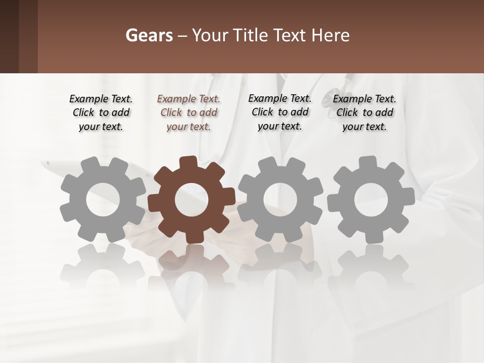 A Doctor Using A Tablet Computer Powerpoint Presentation PowerPoint Template