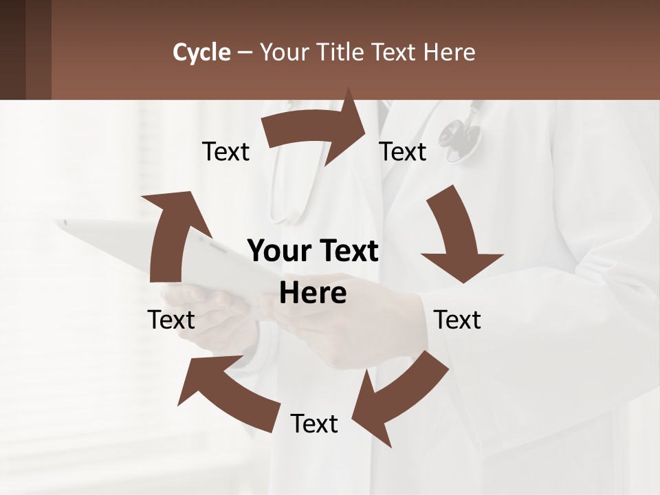A Doctor Using A Tablet Computer Powerpoint Presentation PowerPoint Template