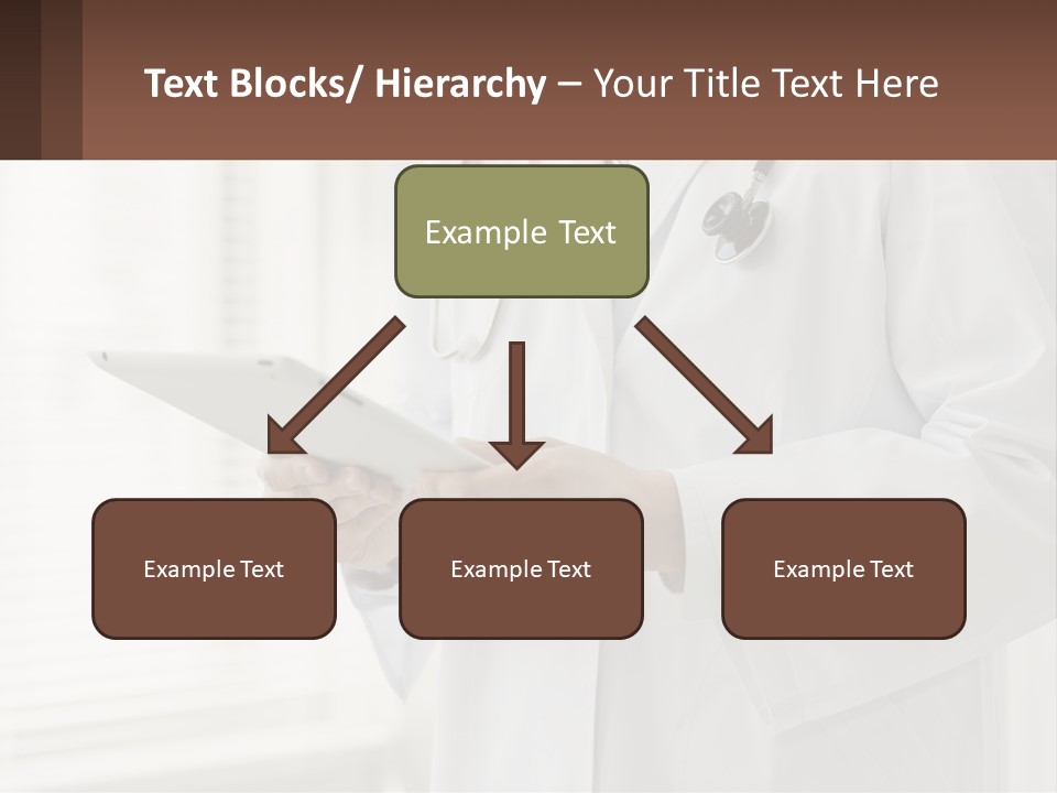 A Doctor Using A Tablet Computer Powerpoint Presentation PowerPoint Template