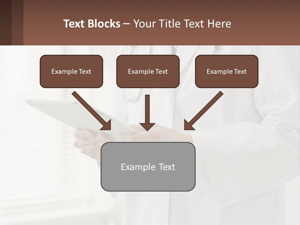 A Doctor Using A Tablet Computer Powerpoint Presentation PowerPoint Template