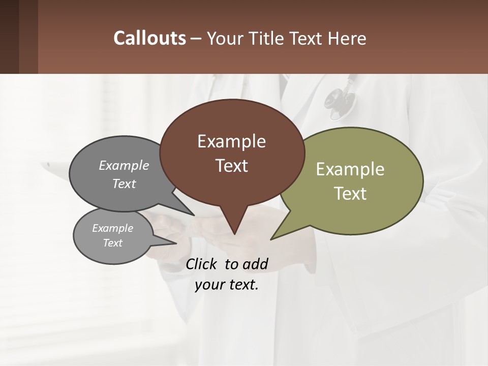 A Doctor Using A Tablet Computer Powerpoint Presentation PowerPoint Template