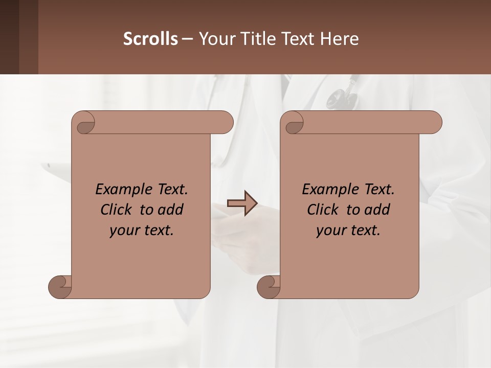 A Doctor Using A Tablet Computer Powerpoint Presentation PowerPoint Template