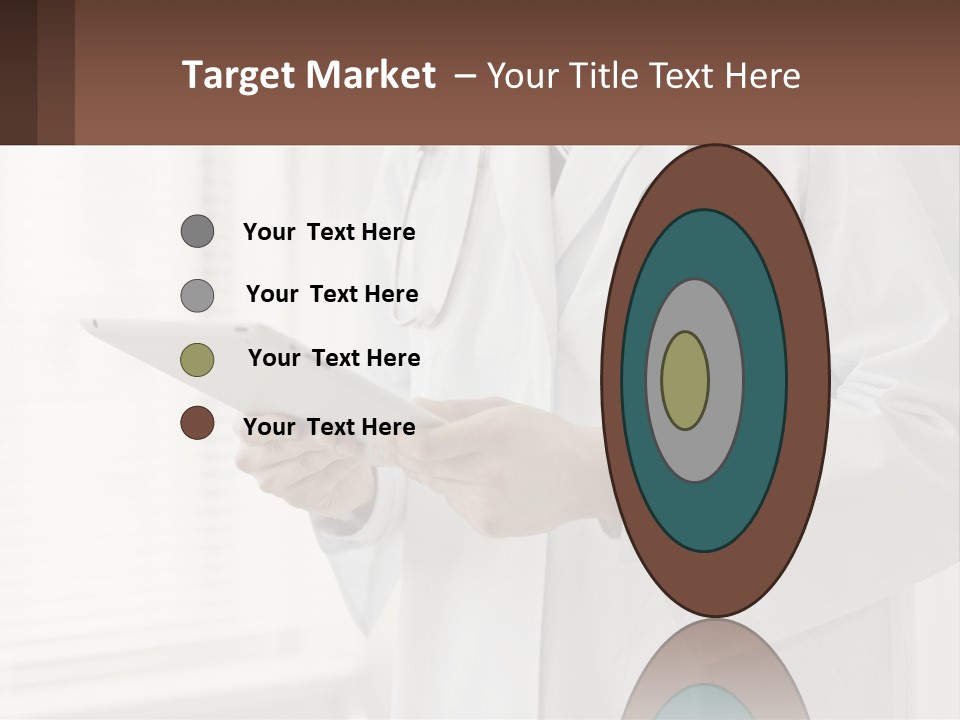 A Doctor Using A Tablet Computer Powerpoint Presentation PowerPoint Template