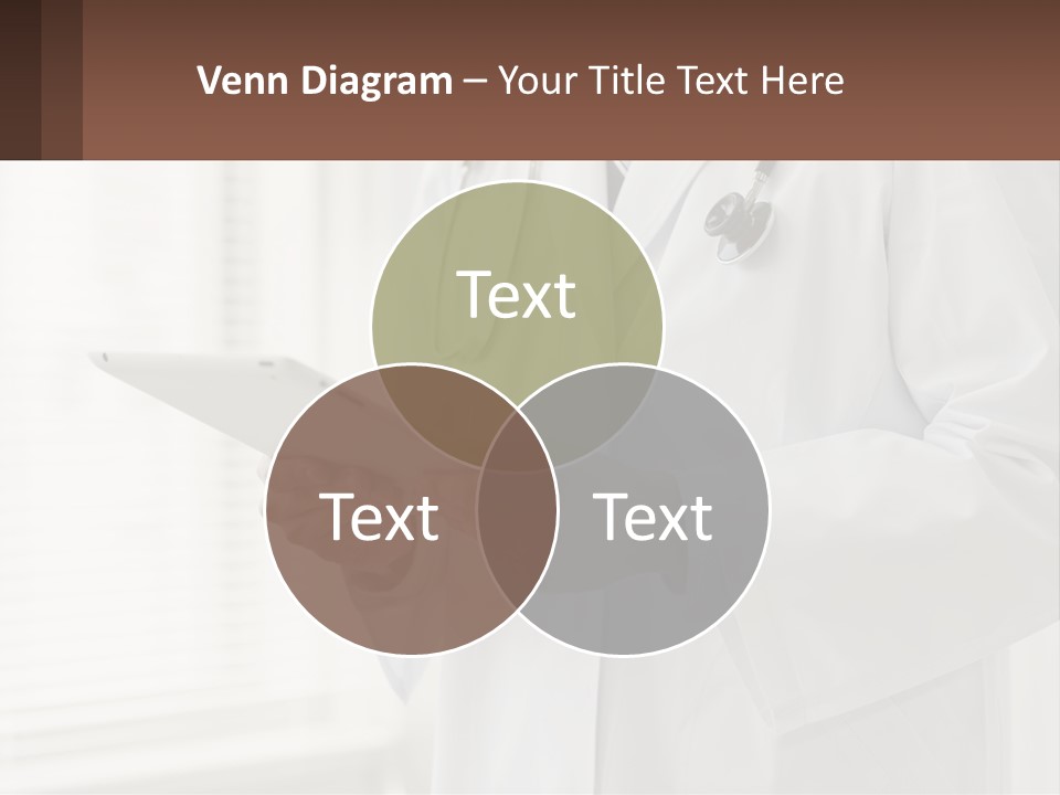 A Doctor Using A Tablet Computer Powerpoint Presentation PowerPoint Template