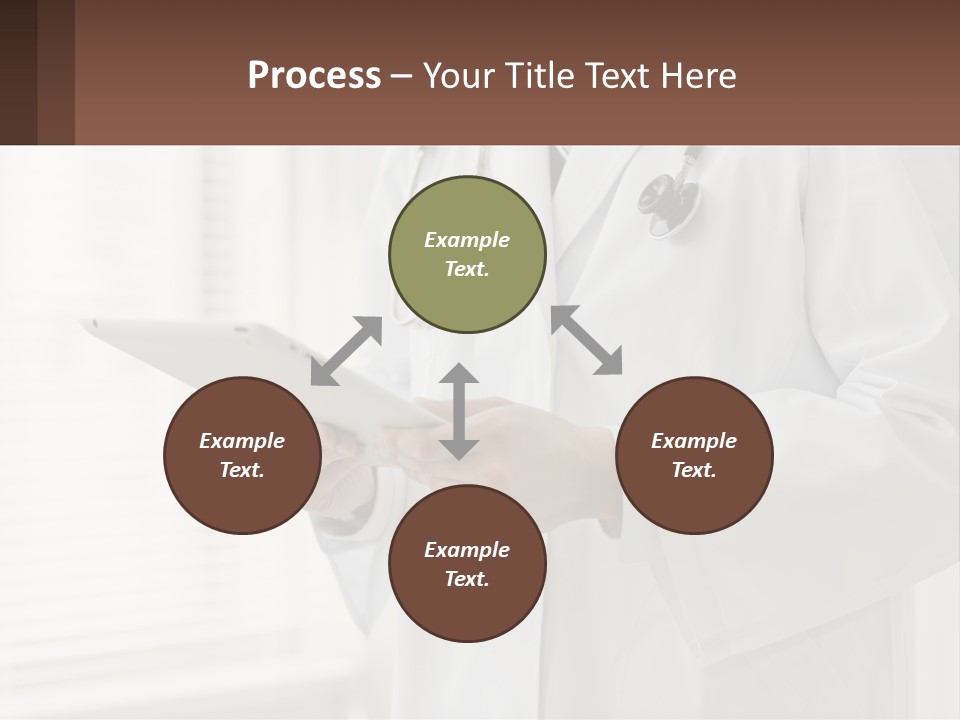 A Doctor Using A Tablet Computer Powerpoint Presentation PowerPoint Template