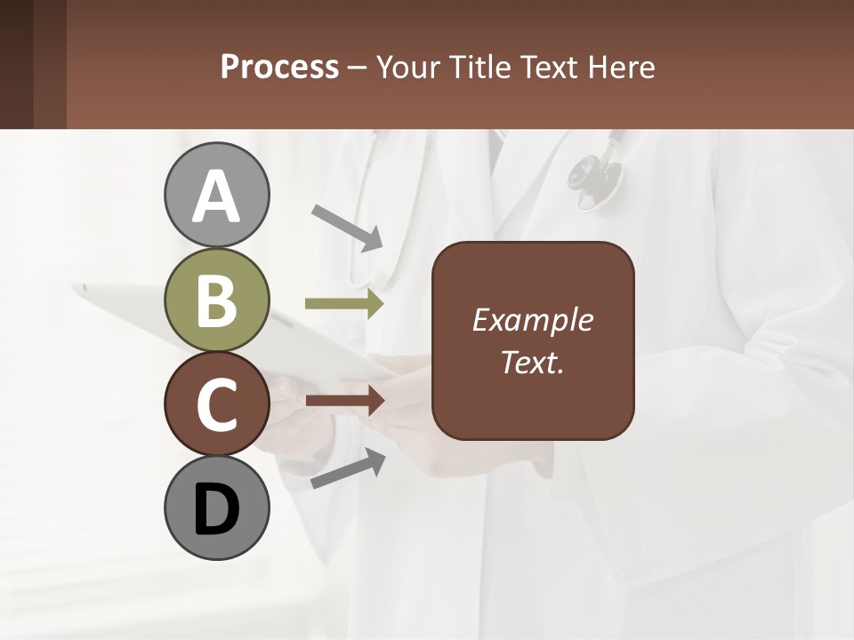 A Doctor Using A Tablet Computer Powerpoint Presentation PowerPoint Template