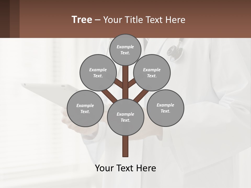 A Doctor Using A Tablet Computer Powerpoint Presentation PowerPoint Template