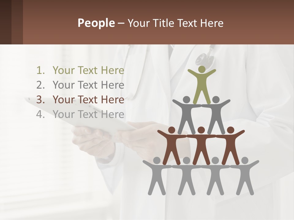 A Doctor Using A Tablet Computer Powerpoint Presentation PowerPoint Template