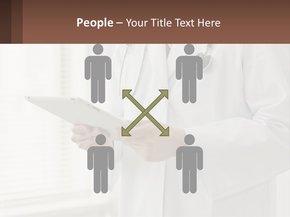 A Doctor Using A Tablet Computer Powerpoint Presentation PowerPoint Template