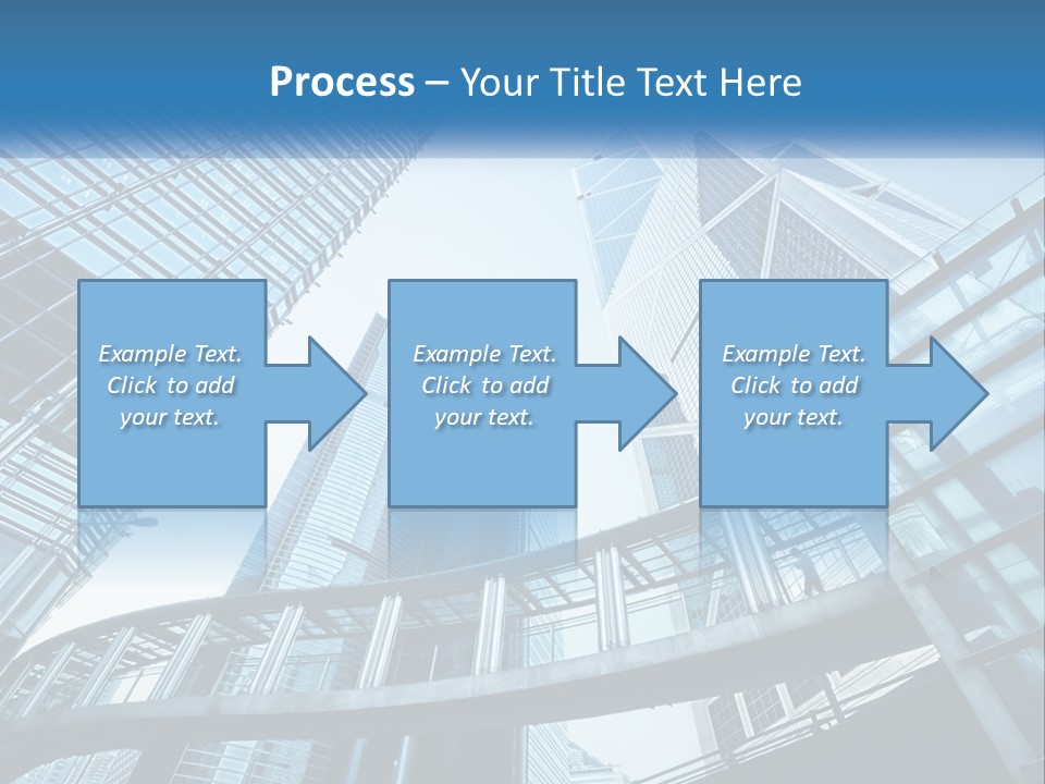 A Group Of Skyscrapers With A Blue Sky In The Background PowerPoint Template
