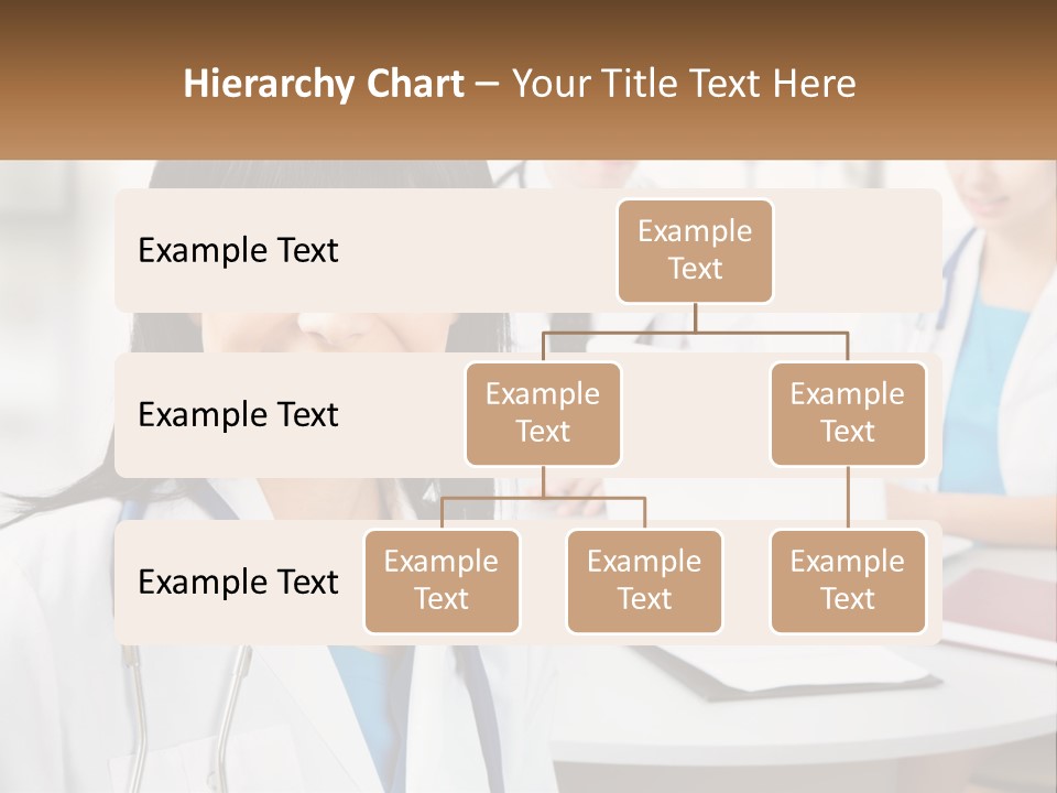 A Woman With A Stethoscope Sitting At A Table PowerPoint Template