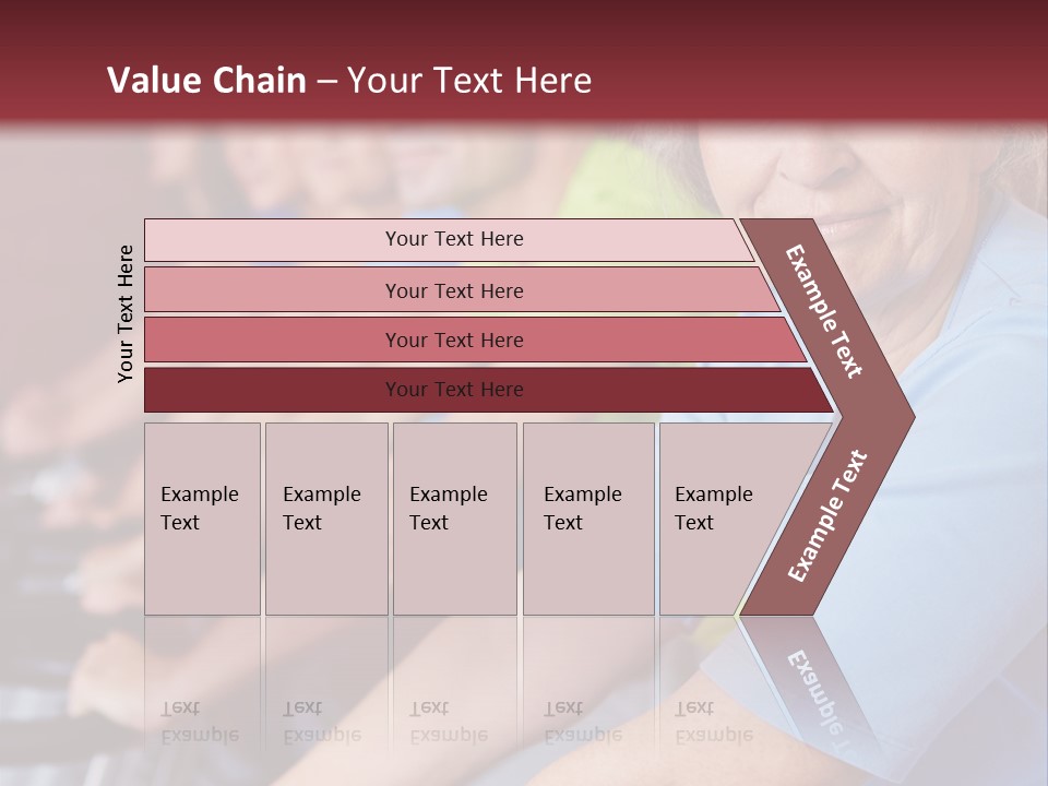 A Group Of People Sitting On A Bench In A Row PowerPoint Template