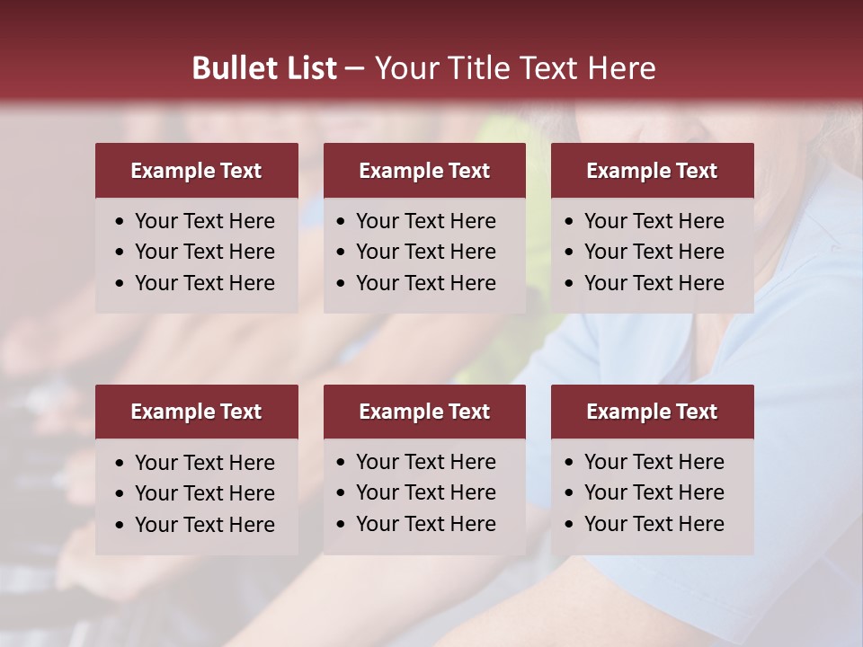 A Group Of People Sitting On A Bench In A Row PowerPoint Template