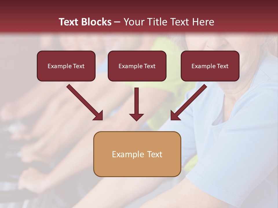 A Group Of People Sitting On A Bench In A Row PowerPoint Template