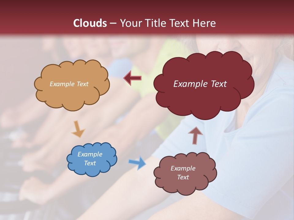 A Group Of People Sitting On A Bench In A Row PowerPoint Template