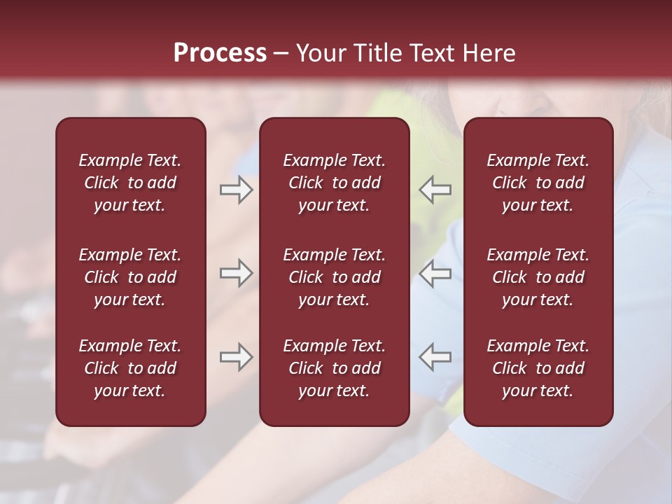 A Group Of People Sitting On A Bench In A Row PowerPoint Template