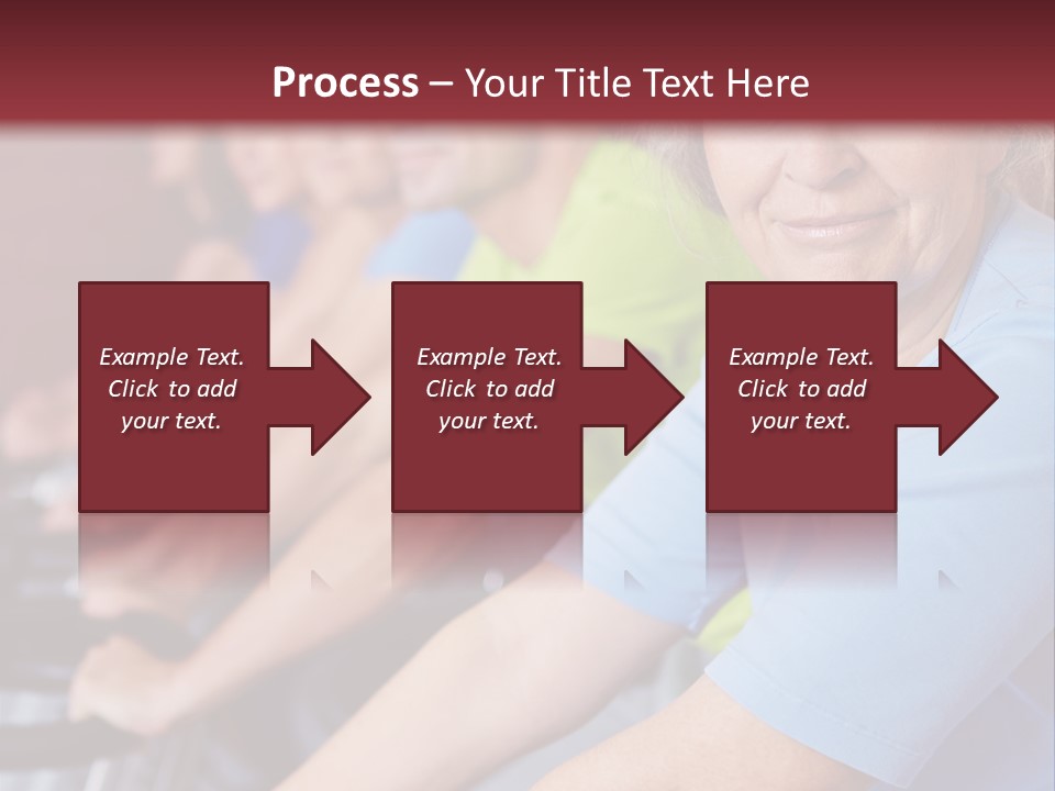 A Group Of People Sitting On A Bench In A Row PowerPoint Template