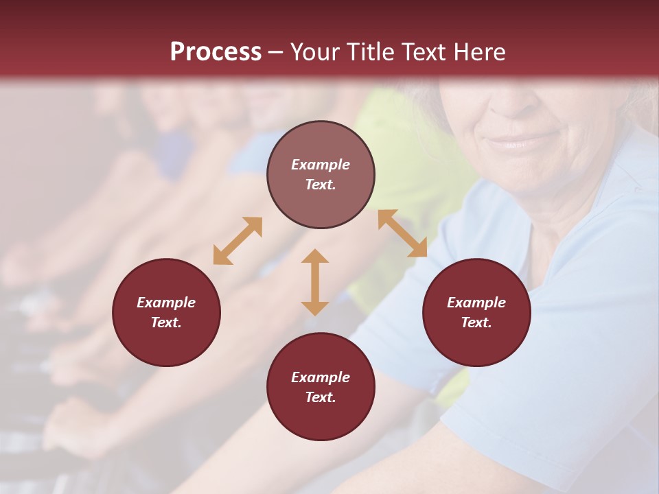 A Group Of People Sitting On A Bench In A Row PowerPoint Template