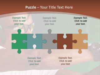 A Man Holding A Gun With Headphones On PowerPoint Template