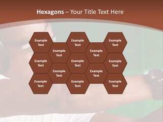 A Man Holding A Gun With Headphones On PowerPoint Template