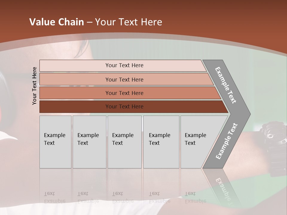 A Man Holding A Gun With Headphones On PowerPoint Template