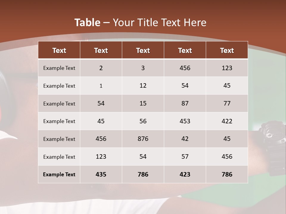 A Man Holding A Gun With Headphones On PowerPoint Template