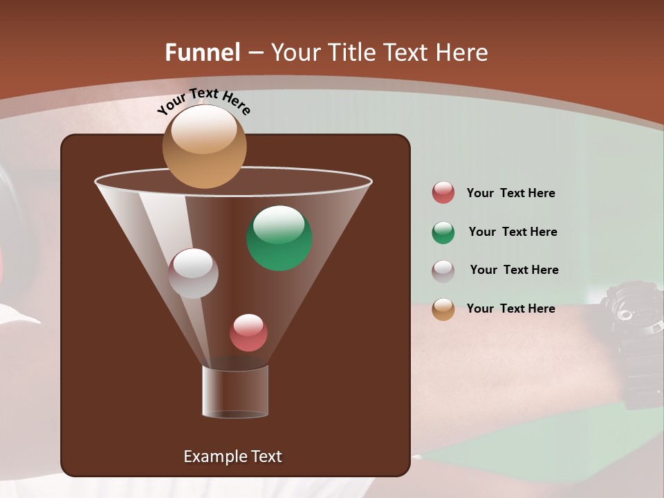 A Man Holding A Gun With Headphones On PowerPoint Template