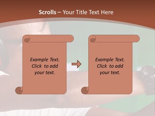 A Man Holding A Gun With Headphones On PowerPoint Template