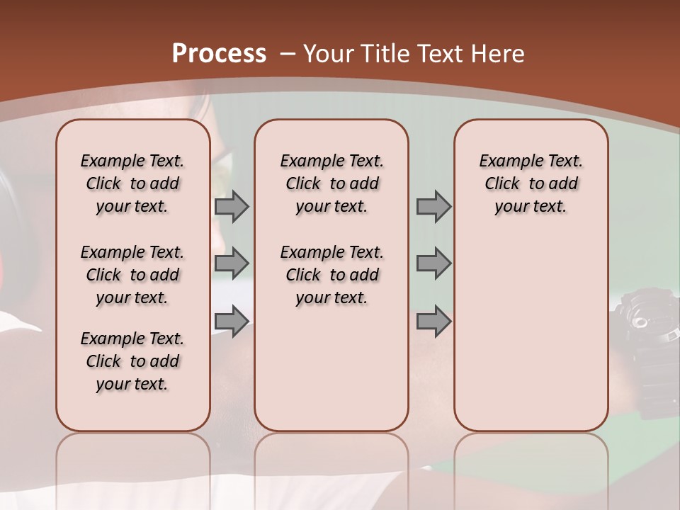 A Man Holding A Gun With Headphones On PowerPoint Template