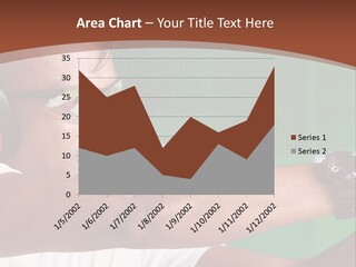 A Man Holding A Gun With Headphones On PowerPoint Template