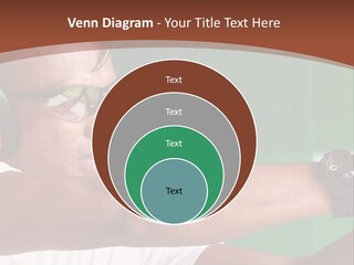 A Man Holding A Gun With Headphones On PowerPoint Template