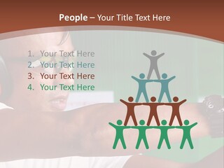 A Man Holding A Gun With Headphones On PowerPoint Template