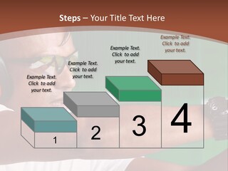 A Man Holding A Gun With Headphones On PowerPoint Template