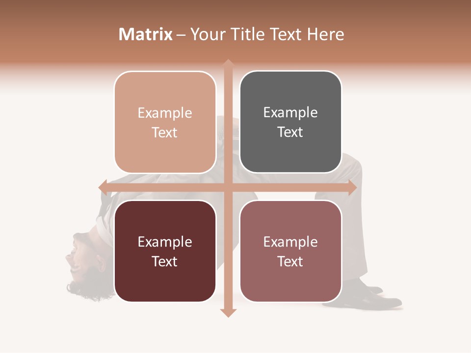 A Man With A Laptop On His Back PowerPoint Template