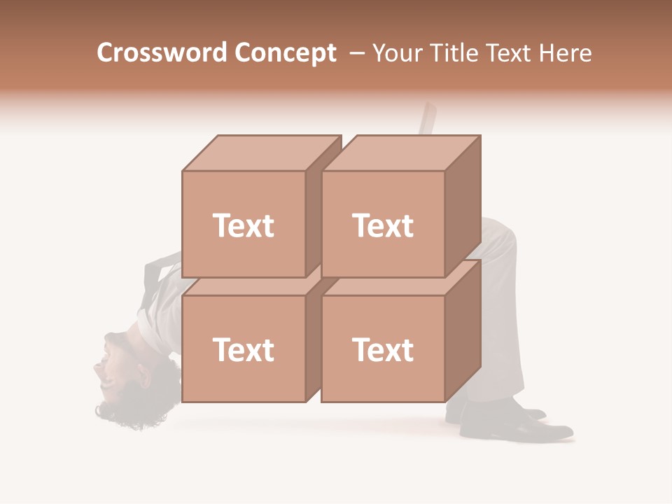 A Man With A Laptop On His Back PowerPoint Template