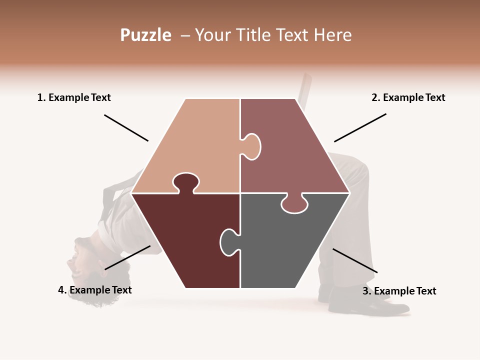 A Man With A Laptop On His Back PowerPoint Template