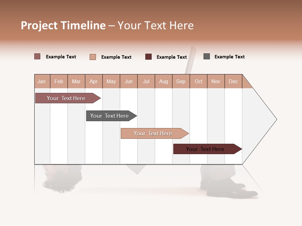 A Man With A Laptop On His Back PowerPoint Template