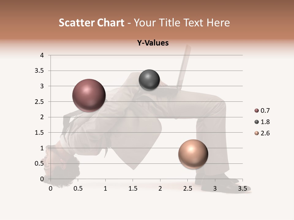 A Man With A Laptop On His Back PowerPoint Template
