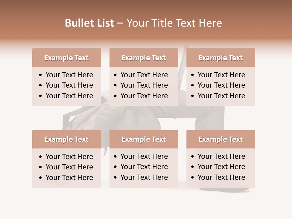 A Man With A Laptop On His Back PowerPoint Template