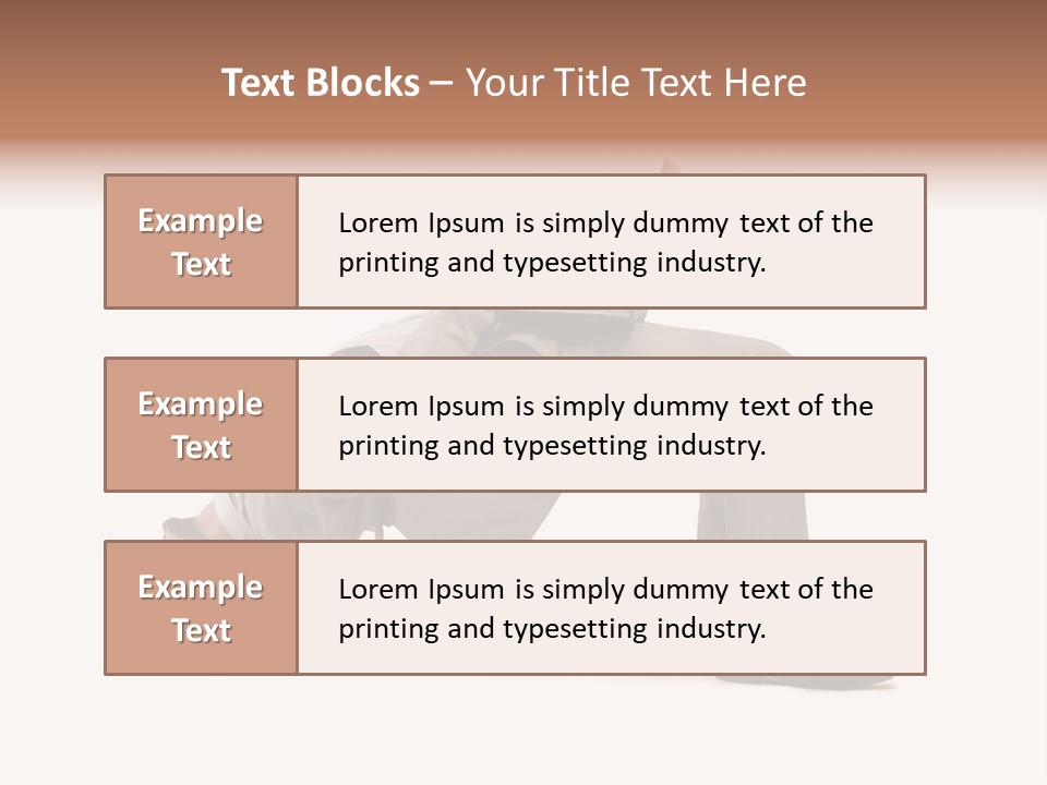 A Man With A Laptop On His Back PowerPoint Template