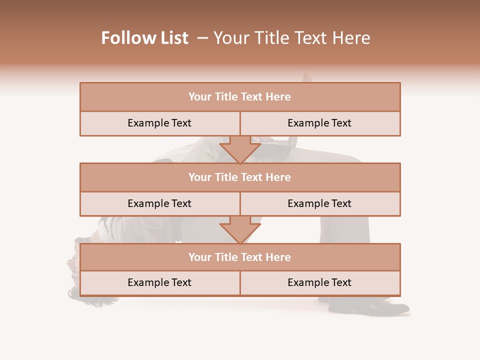 A Man With A Laptop On His Back PowerPoint Template