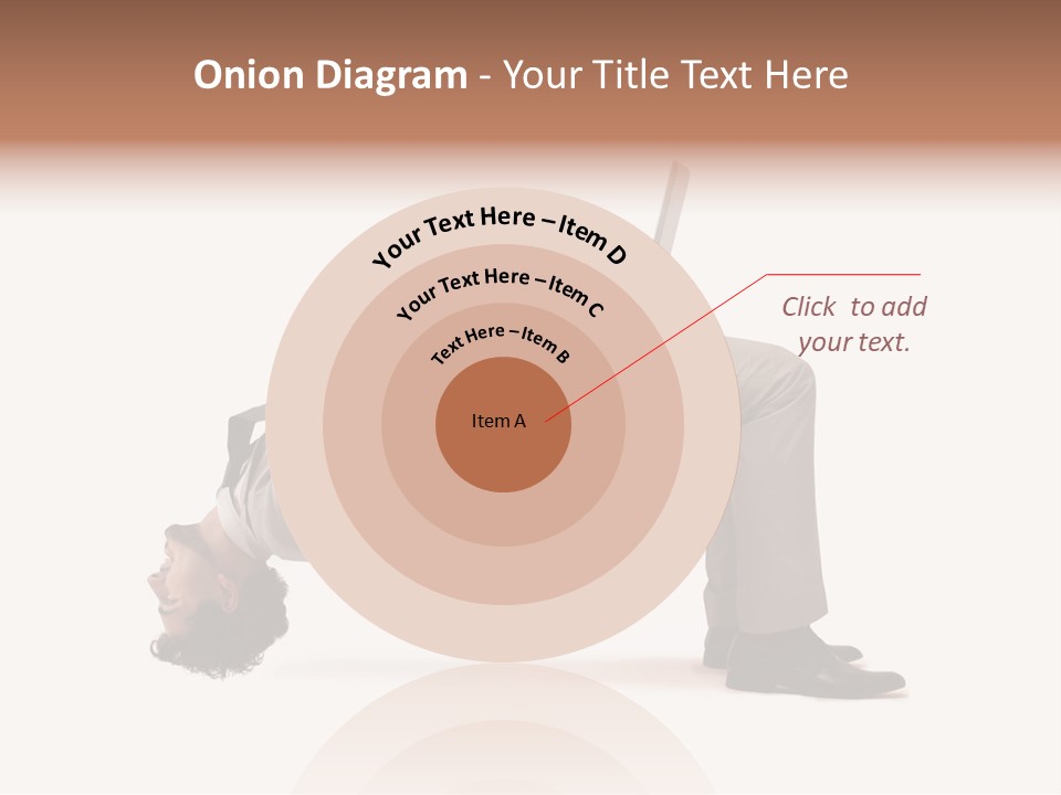 A Man With A Laptop On His Back PowerPoint Template