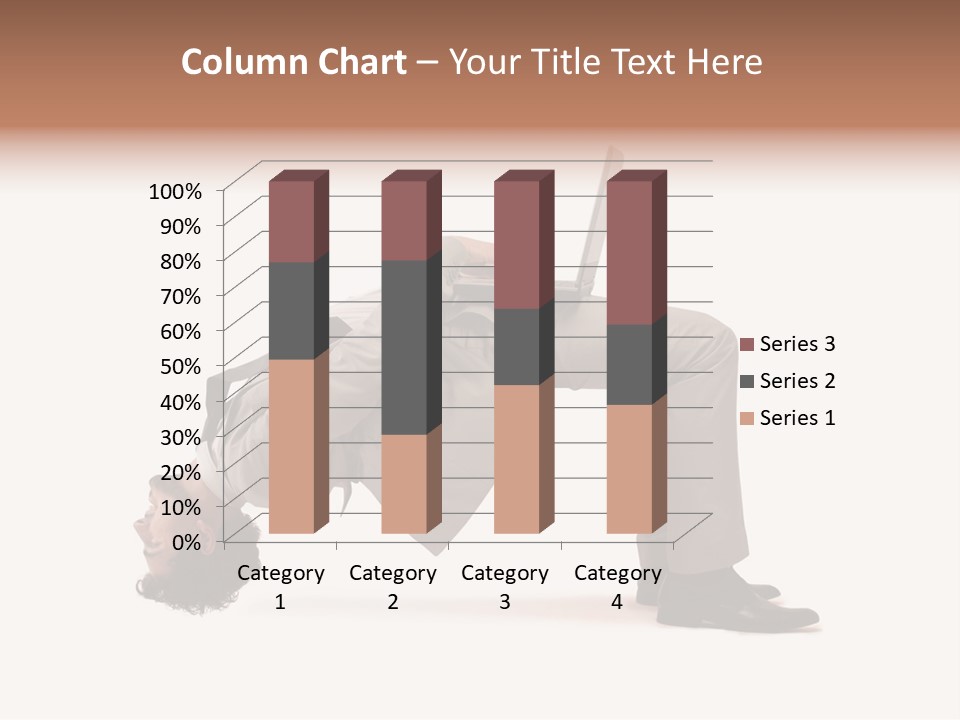 A Man With A Laptop On His Back PowerPoint Template