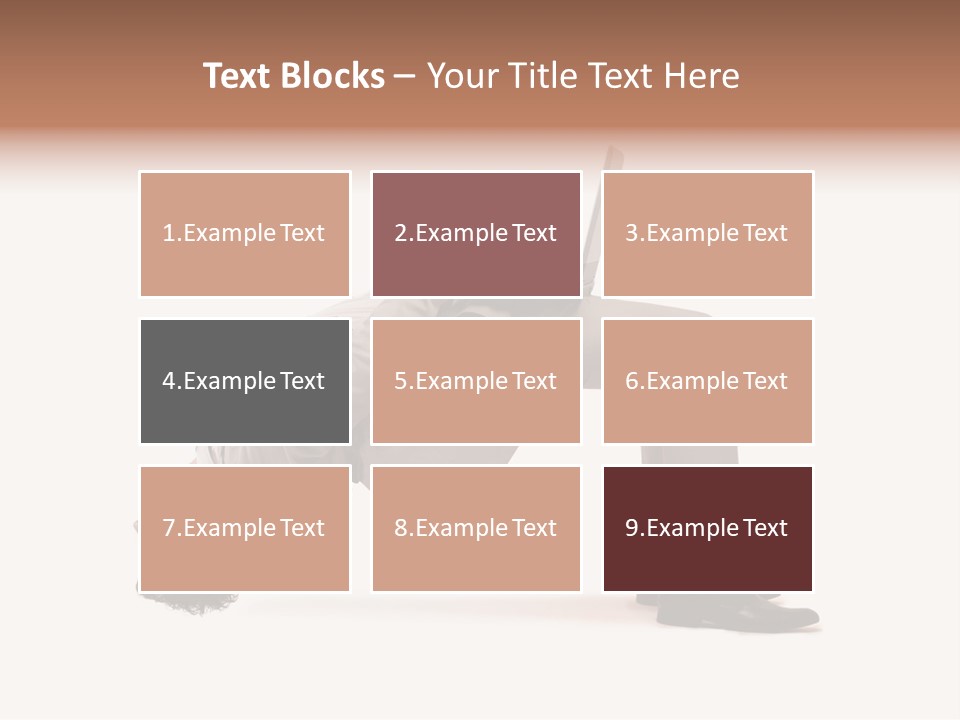 A Man With A Laptop On His Back PowerPoint Template