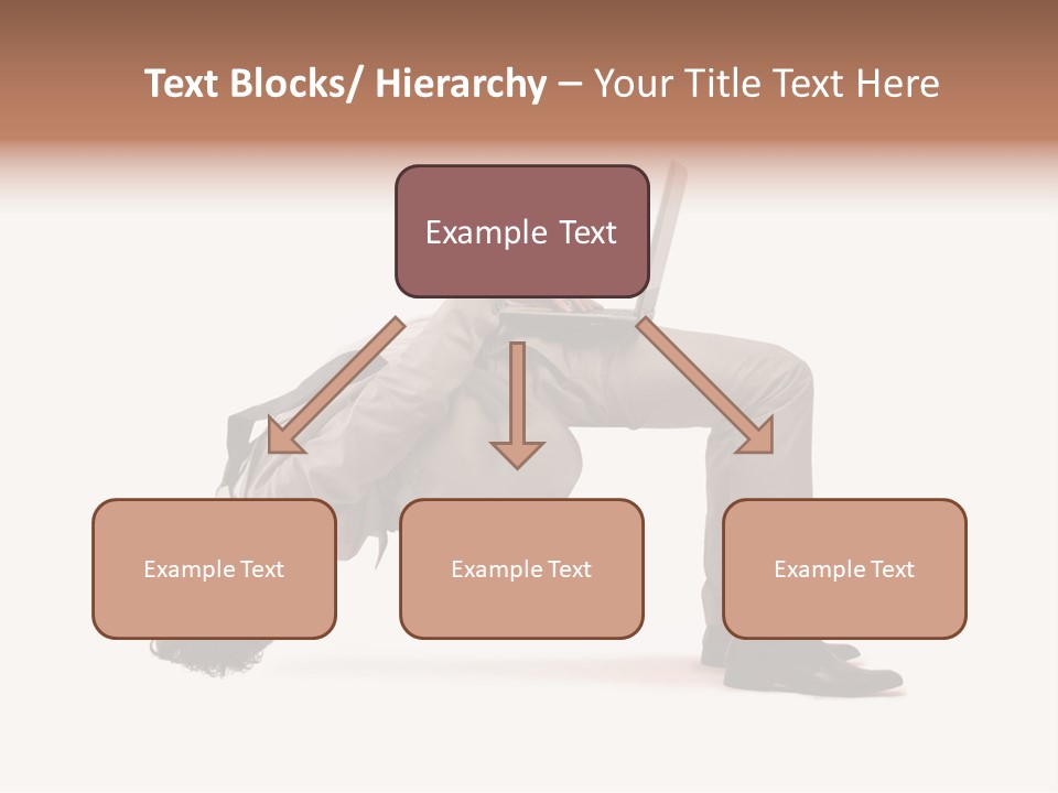 A Man With A Laptop On His Back PowerPoint Template