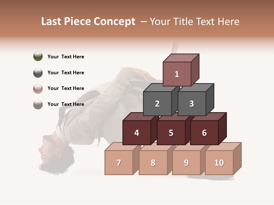 A Man With A Laptop On His Back PowerPoint Template