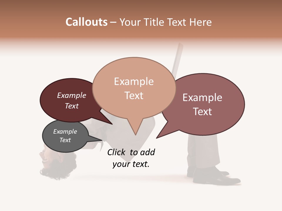 A Man With A Laptop On His Back PowerPoint Template