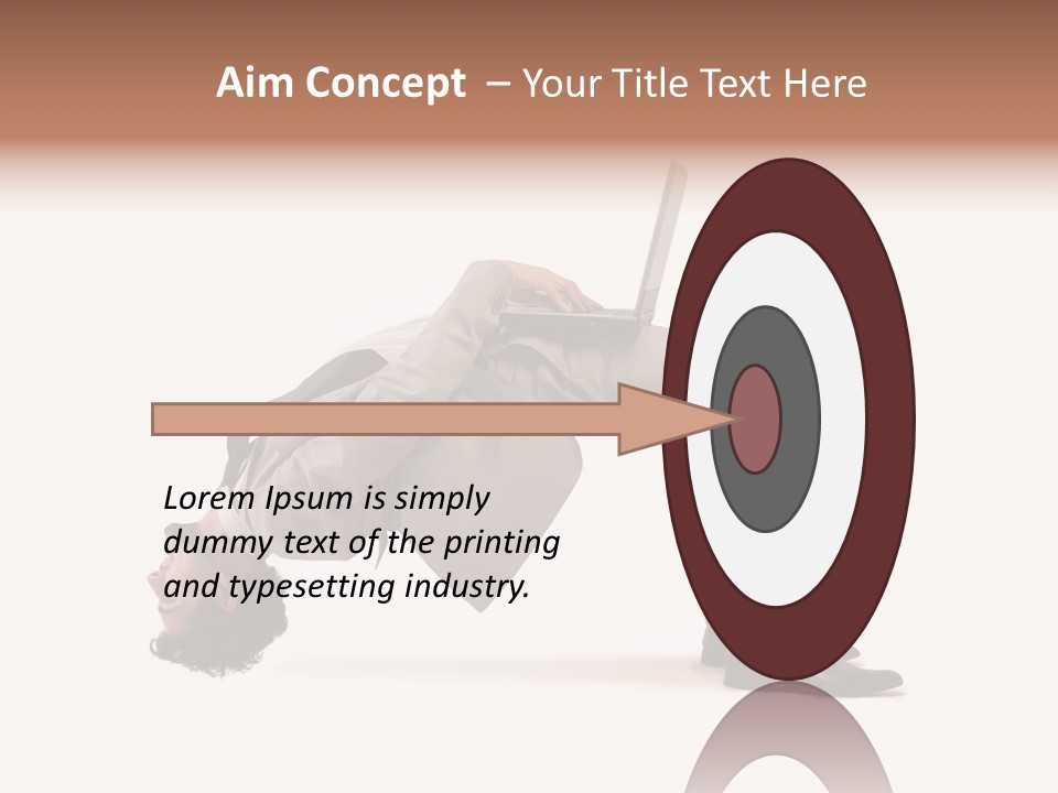 A Man With A Laptop On His Back PowerPoint Template