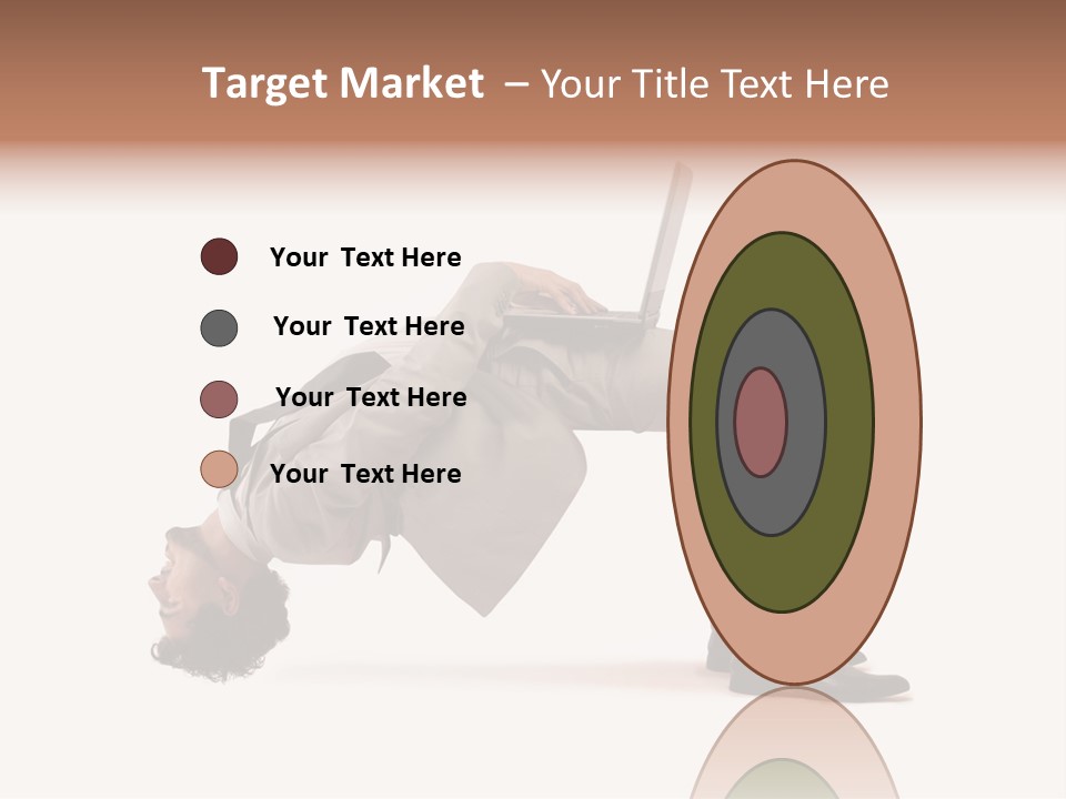 A Man With A Laptop On His Back PowerPoint Template