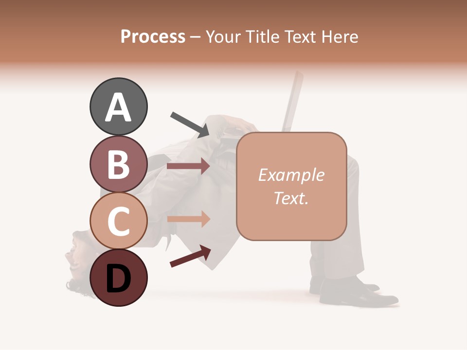 A Man With A Laptop On His Back PowerPoint Template